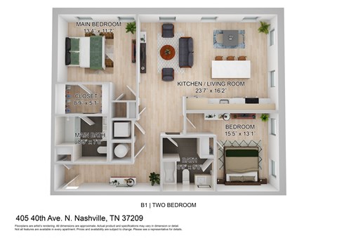 the floor plan of 488 4th ave tx